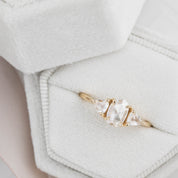 Madison Ring, 0.56ct Oval Rose Cut Diamond