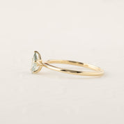 Sara Ring with 0.50ct unheated Madagascar sapphire in five-prong setting on recycled 14k yellow gold band