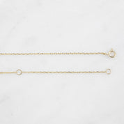 Gloria Curved Diamond Necklace 5 Stones