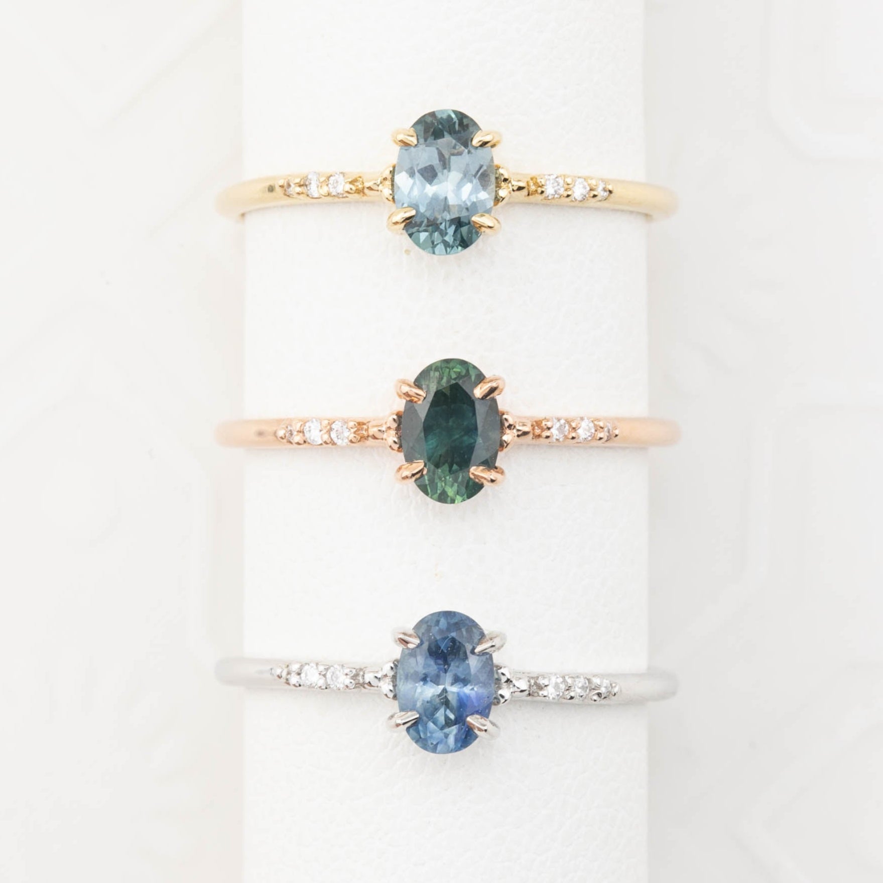 Eloise Ring, 0.60ct Montana Sapphire, oval shape gemstone