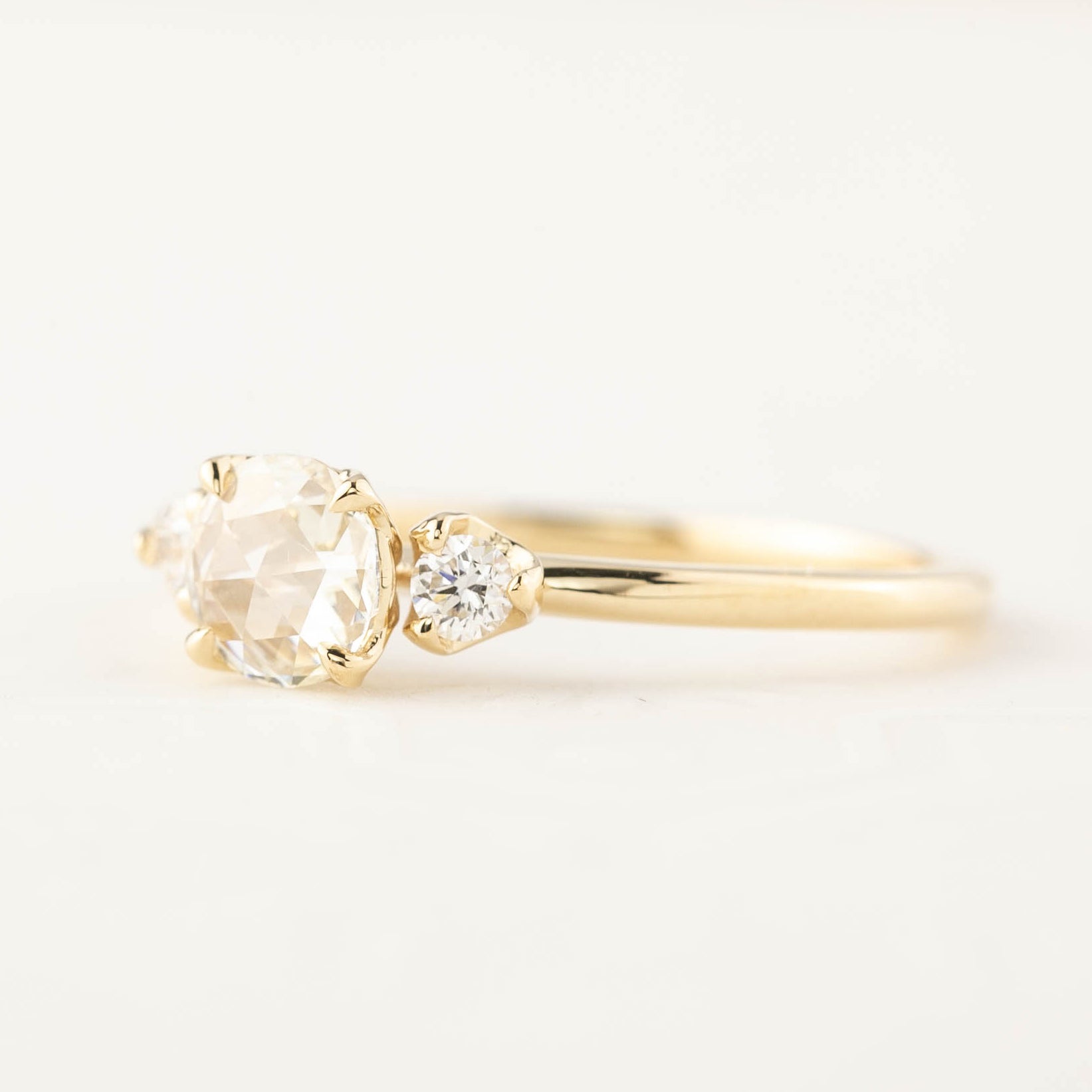 Sofia Round Rose Cut Diamond Ring