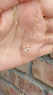 Dahlia 0.19ct Rose Cut Diamond Necklace