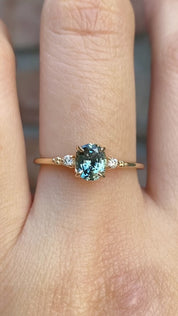 Estel Ring, 0.80ct Montana Sapphire