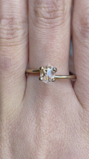 0.38ct オーバルホワイトローズカット ダイヤモンド D099