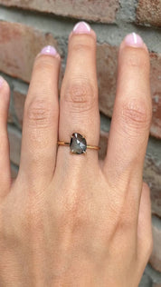 Lisa Ring - 1.30ct Unheated Organic Cut Green Sapphire (One of a kind)
