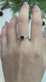 Lena Ring - 1.18ct Blue Montana Sapphire (One of a kind)