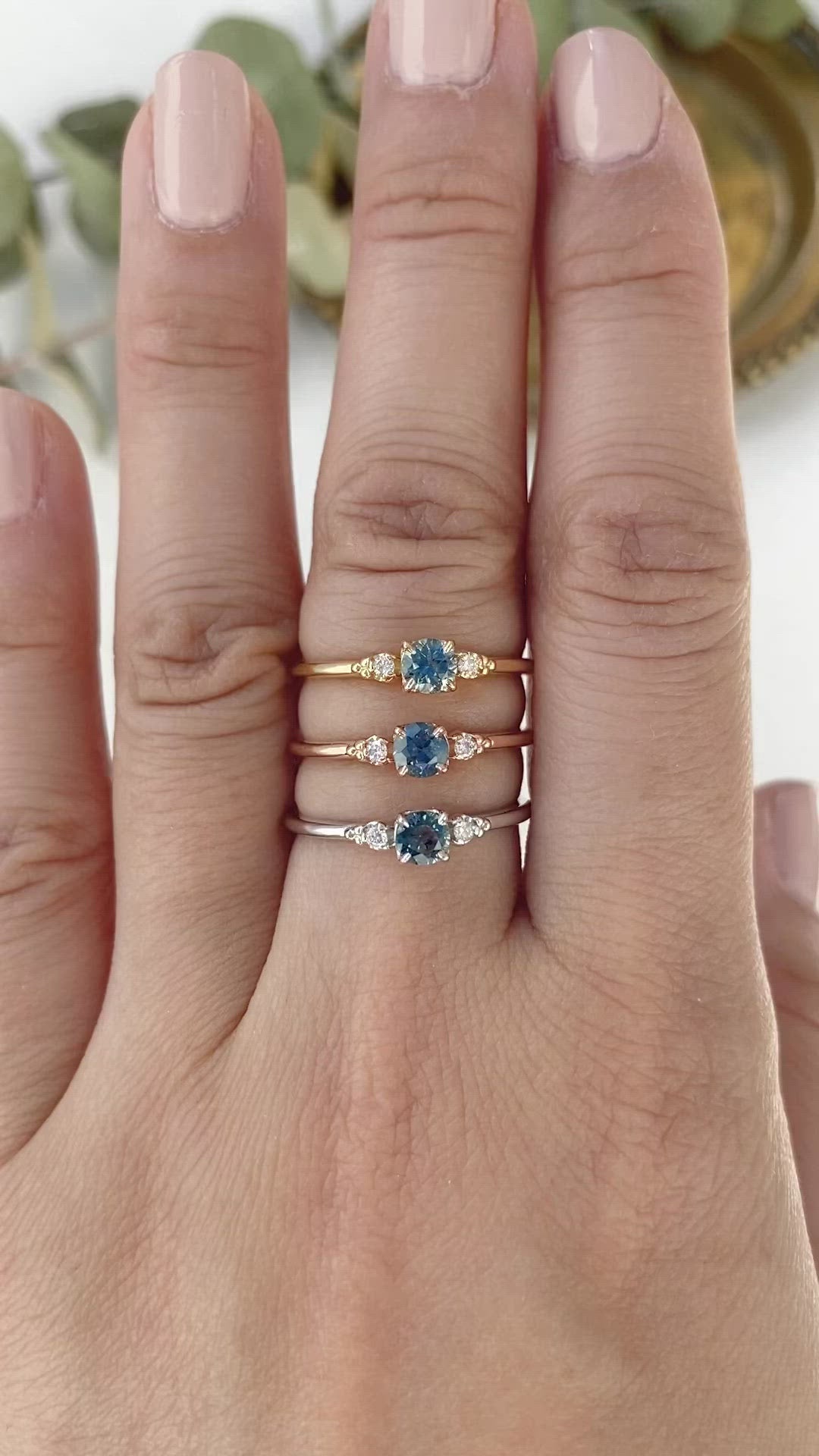 Estel Ring, 0.30ct Montana Sapphire