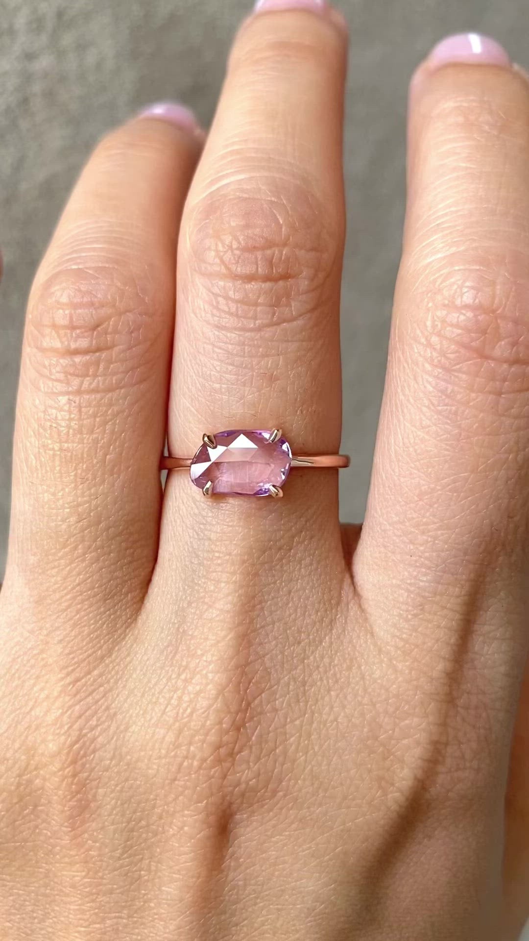 Lisa Pink Sapphire Ring