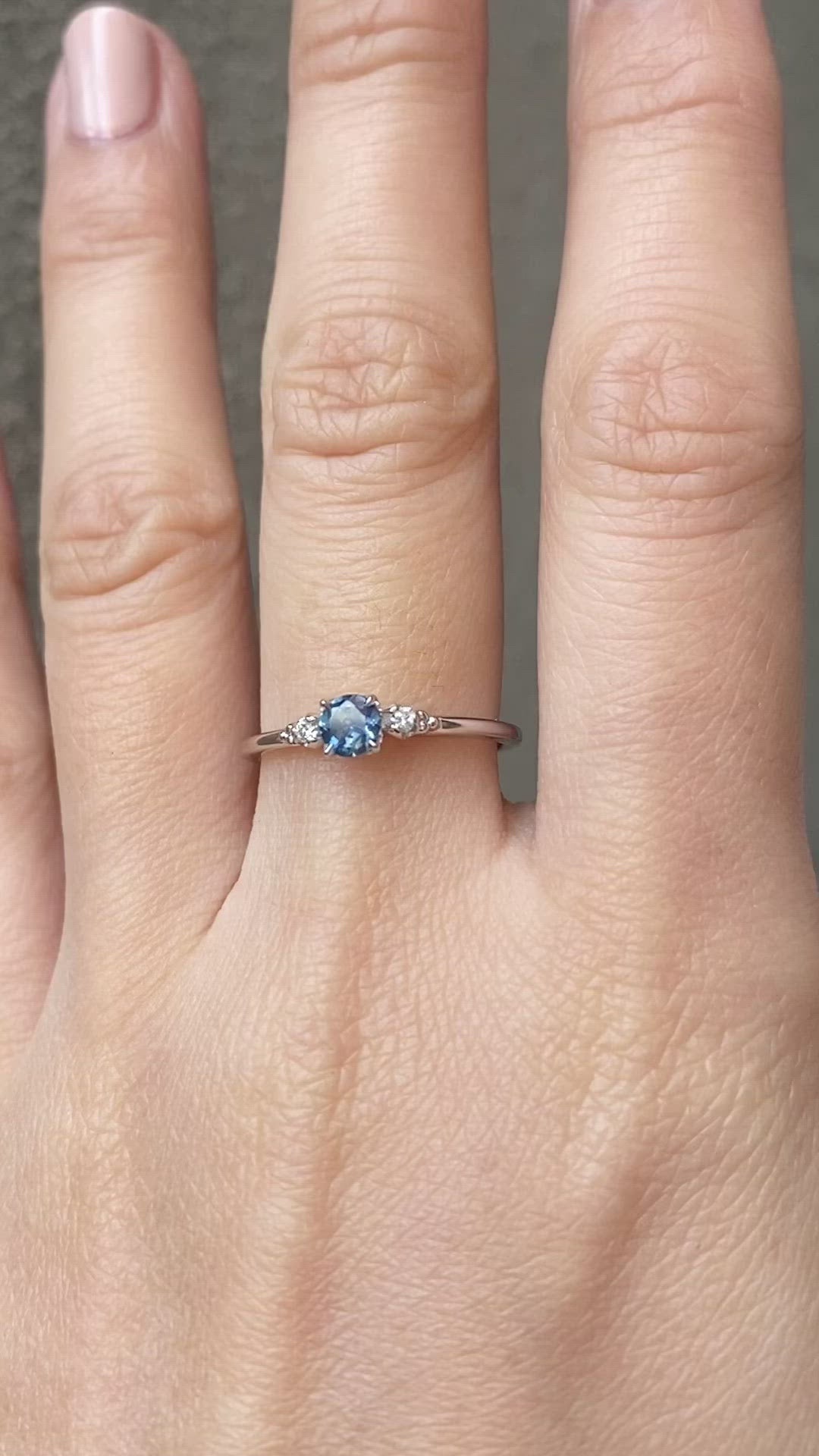 Estel Ring, 0.30ct Montana Sapphire