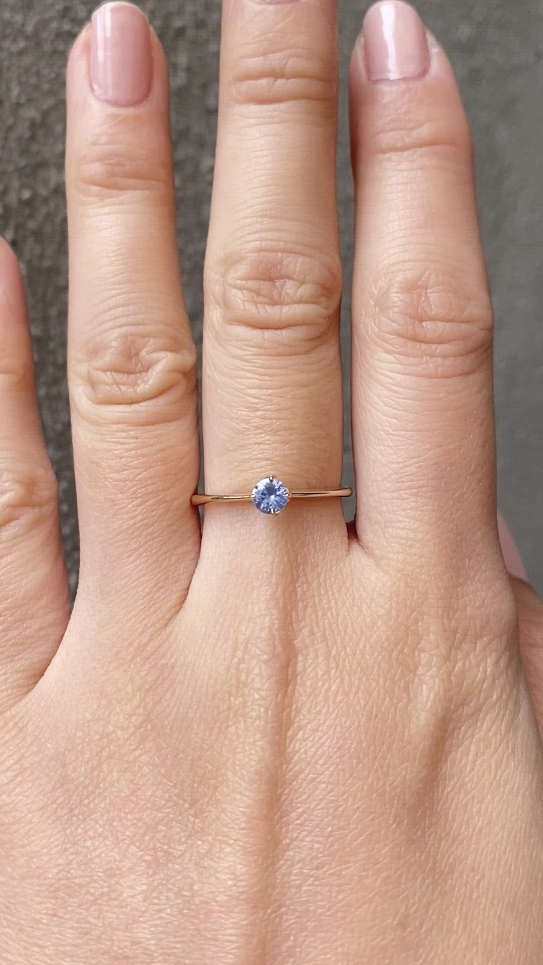 Alice Ring, 0.30ct Ceylon Sapphire