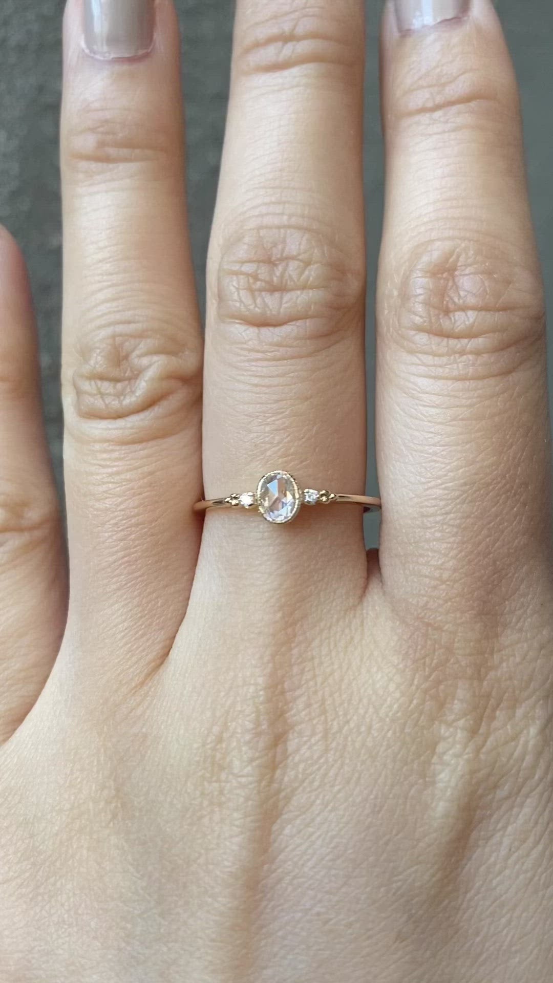 Estel 0.26ct Rose Cut Diamond Ring