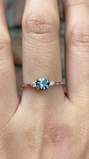 Emilie Ring, 0.60ct Montana Sapphire
