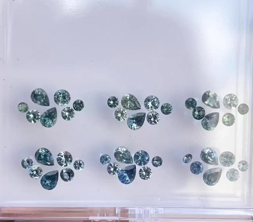 Stardust Cluster Ring, Seven Stones (Pick your own gems)