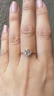 Lena Oval Rose Cut Diamond Ring