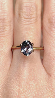 1.52ct Oval Cut Gray Blue Umba Sapphire SO360