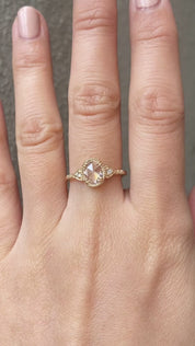 Agatha Oval Rose Cut Diamond Ring