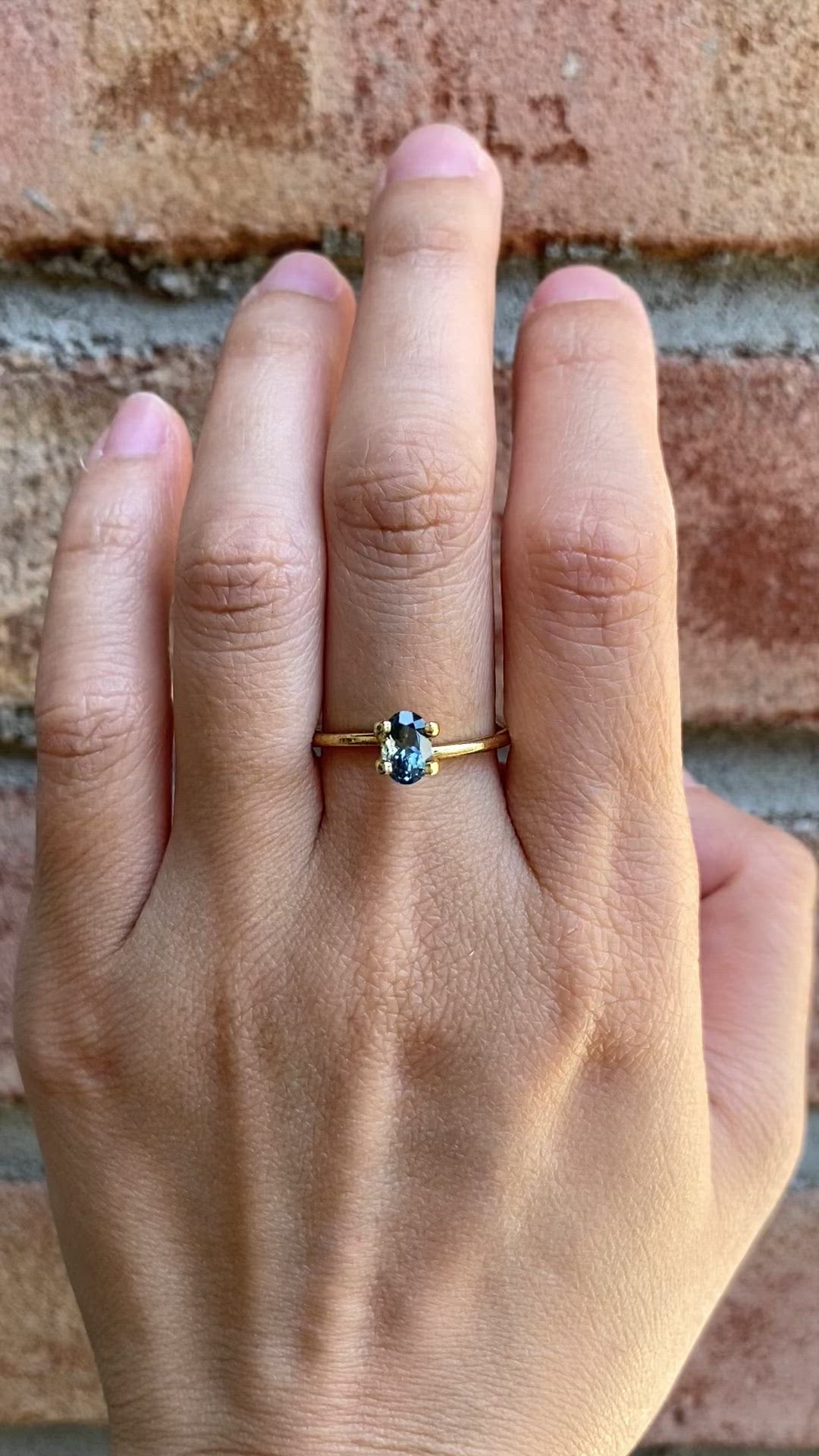 0.87ct Oval Cut Ocean Blue Montana Sapphire