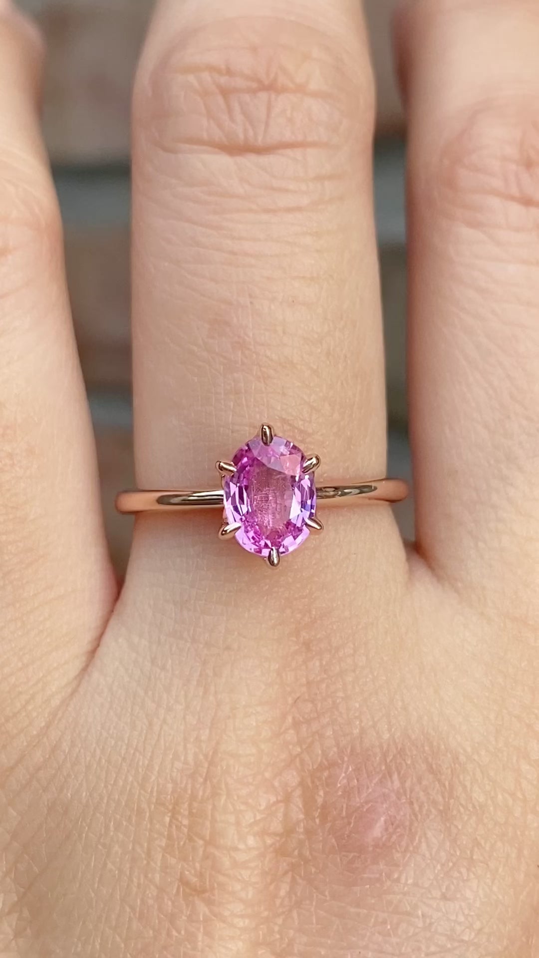 Floryn Ring, 1.23ct Pink Sapphire