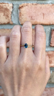 0.70ct Oval Cut Teal Blue Queensland Sapphire SO025
