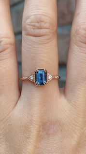 Agatha Ring, 1.11ct Blue Montana Sapphire
