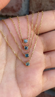 Dahlia Montana Sapphire Necklace