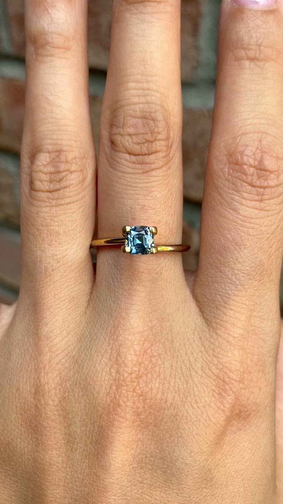 0.81ct Cushion Cut Blue Montana Sapphire