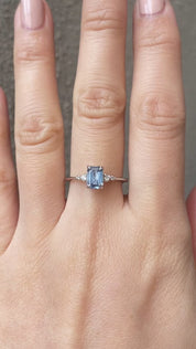 Estel Ring, 0.80ct Blue Montana Sapphire