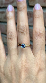 0.90ct Cushion Cut Blue Montana Sapphire