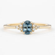 Teresa Ring, 0.60ct Montana Sapphire, oval shape gemstone