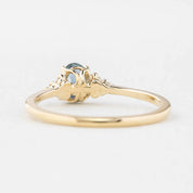 Teresa Ring, 0.60ct Montana Sapphire, oval shape gemstone