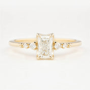 Estel Fleur Ring, 0.70ct Radiant Diamond | GIA Certified