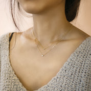 Dahlia Diamond Solitaire Necklace