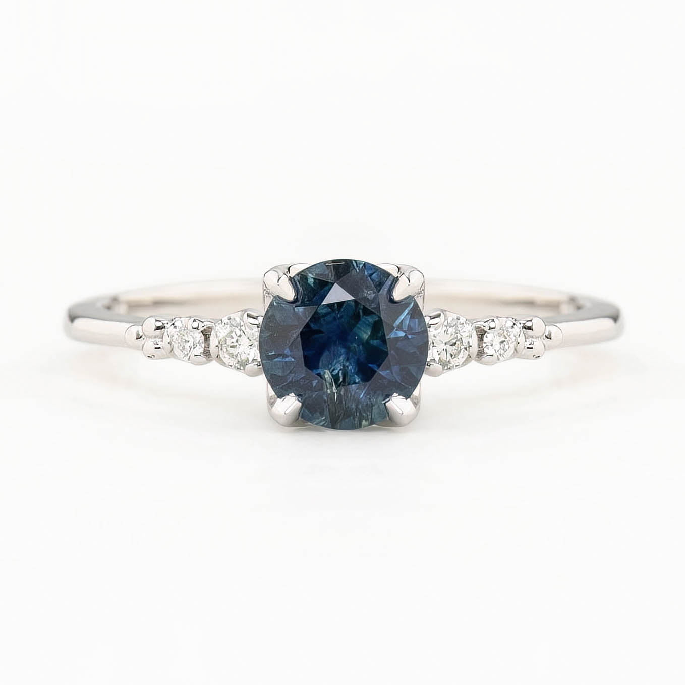 Estel Fleur Ring, 0.87ct Montana Sapphire