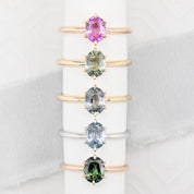 Floryn Ring, 1.19ct Unheated Sapphire, oval shape gemstone