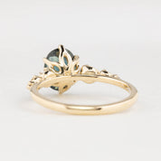 Estel Fleur Grand Ring, 2.46ct Queensland Sapphire, oval shape gemstone