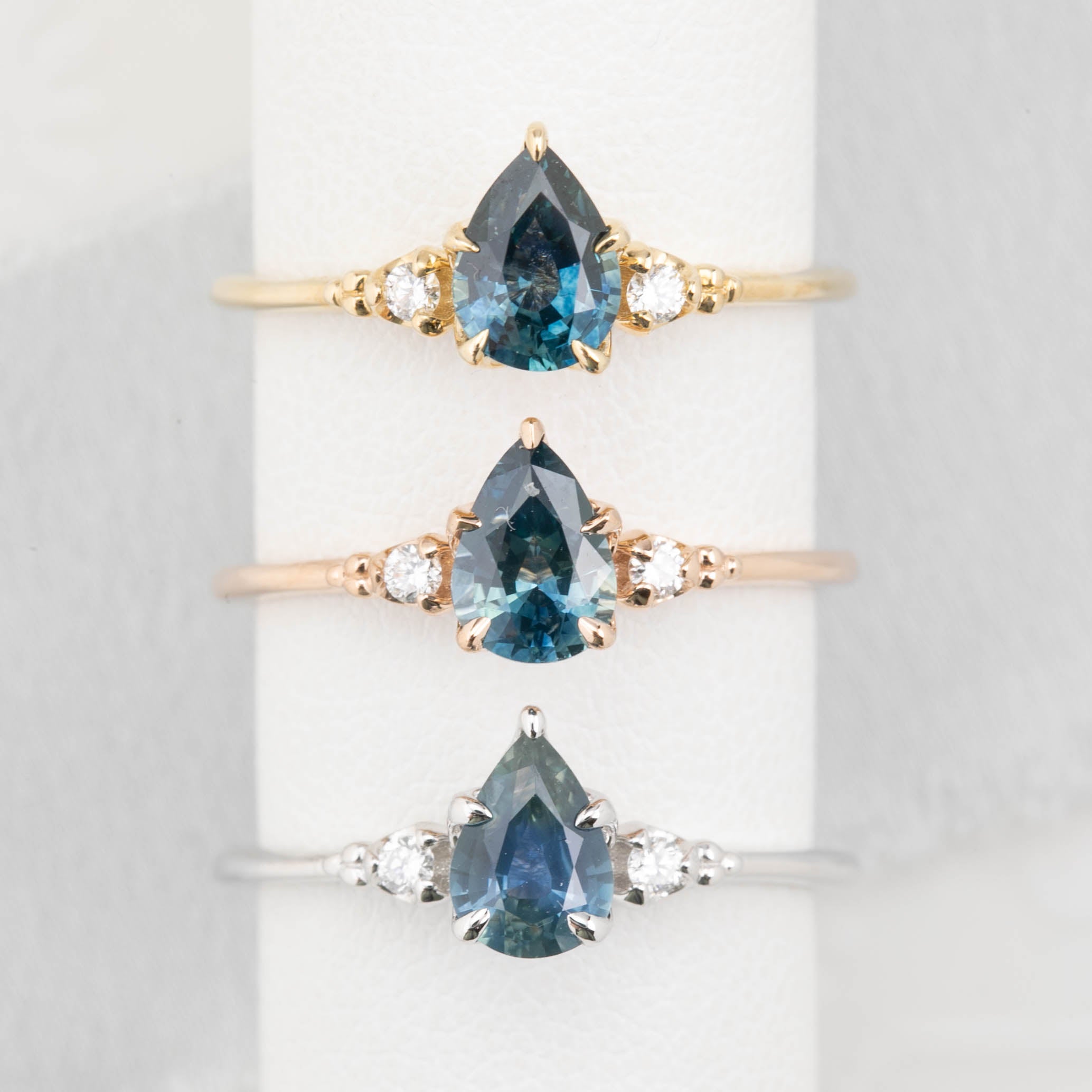 Estel Ring, 0.72ct Blue Montana Sapphire