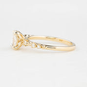 Wisteria Oval Rose Cut Diamond Ring