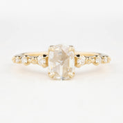 Wisteria Oval Rose Cut Diamond Ring