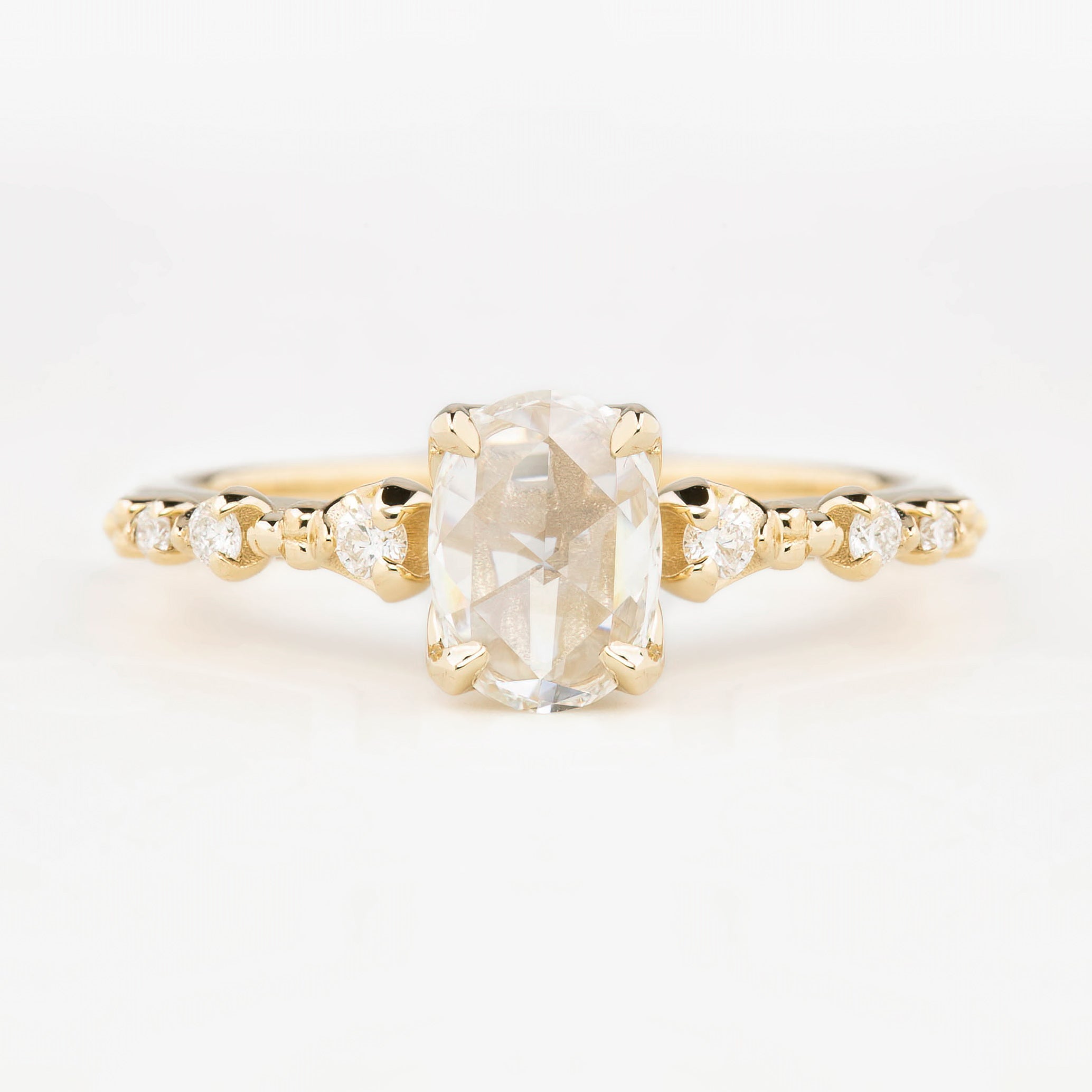 Wisteria Oval Rose Cut Diamond Ring