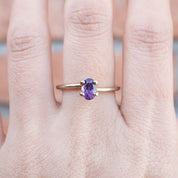 0.82ct Oval Cut Dark Magenta Umba Sapphire SO268