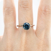 1.96ct Round Dark Teal Blue Queensland Sapphire SR214