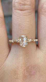 Wisteria Oval Rose Cut Diamond Ring
