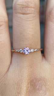 Estel Fleur Ring, 0.30ct Madagascar Sapphire
