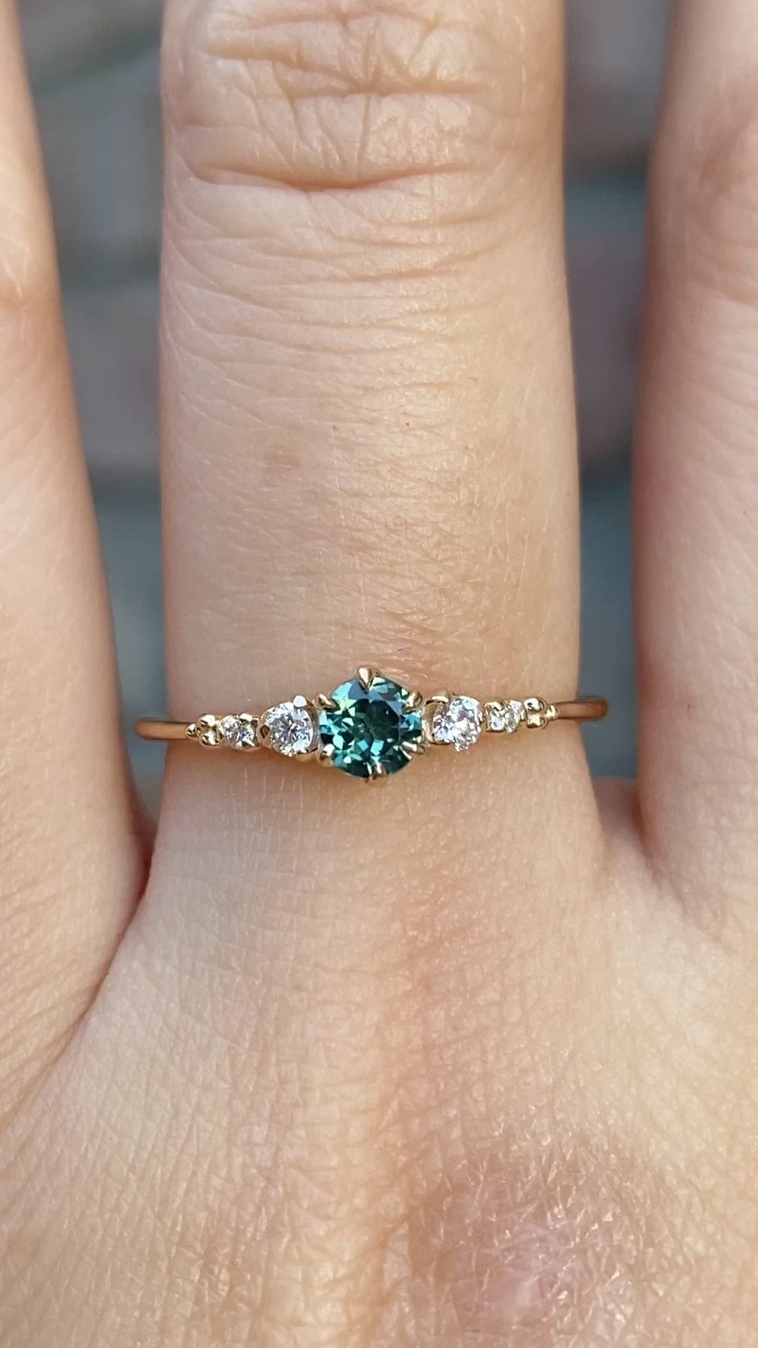Estel Fleur Ring, 0.30ct Queensland Sapphire