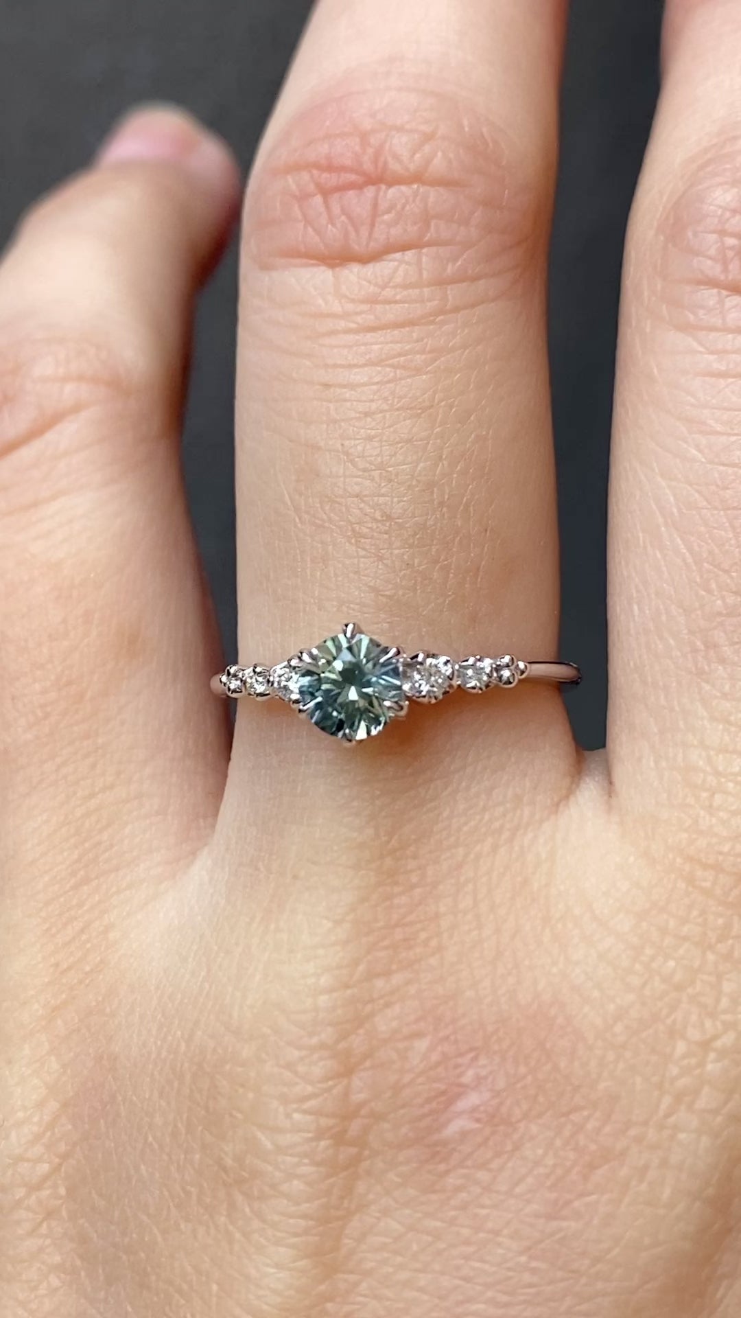 Estel Fleur Ring, 0.60ct Montana Sapphire