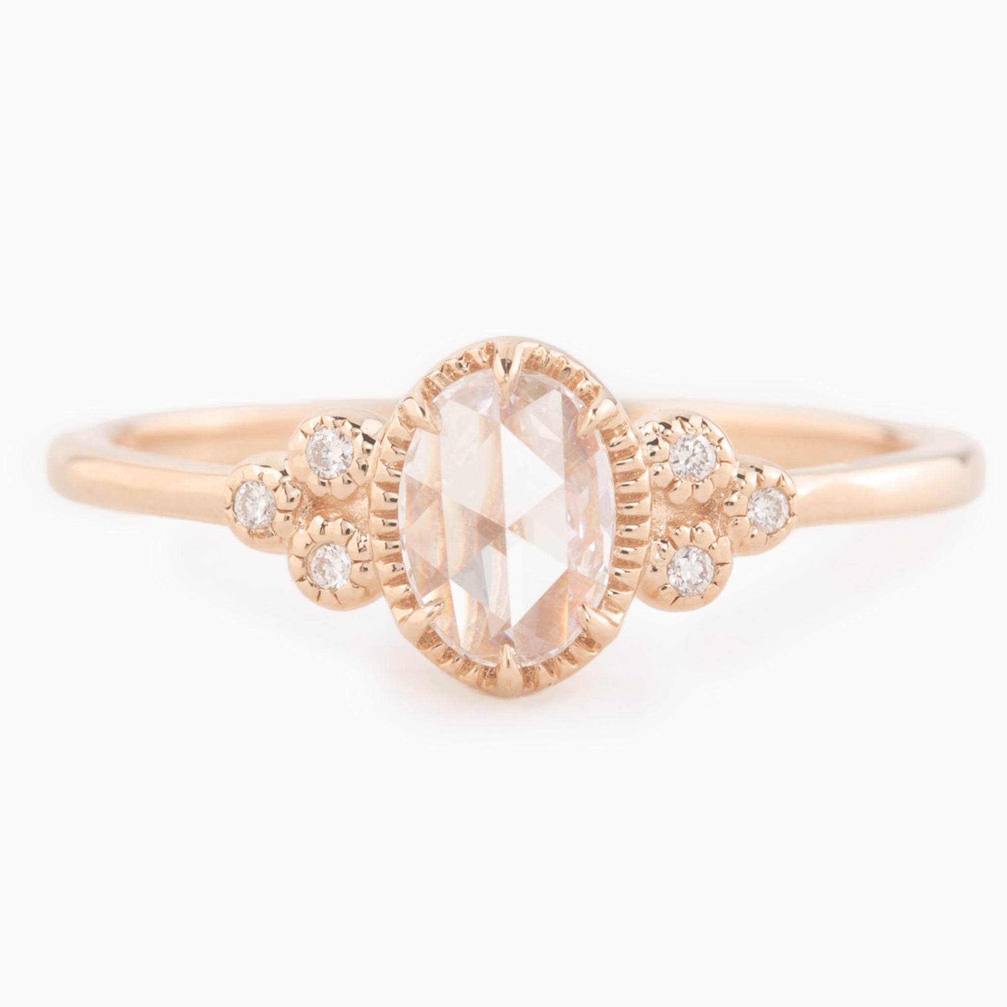 Celine Oval Rose Cut Diamond Ring