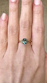 1.36ct  ブルーグリーンサファイア モンタナ産