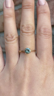 Sara Ring 0.86ct Montana Sapphire Ring 14K Yellow Gold, One of a kind