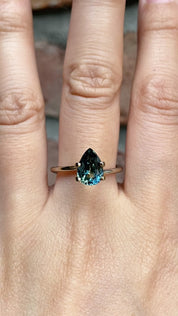 2.03ct パーティ ブルー グリーン サファイア マダガスカル産 SF225