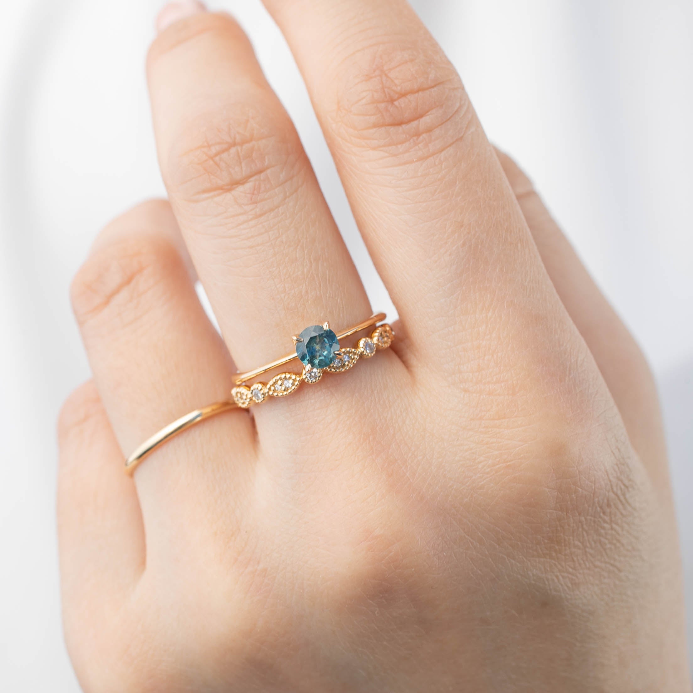 Sara Ring, 0.50ct Montana Sapphire